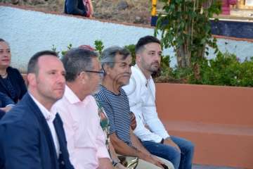 El edil Ramos pregona las fiestas del Carmen de La Medianía (Foto Francisco Javier Santana)